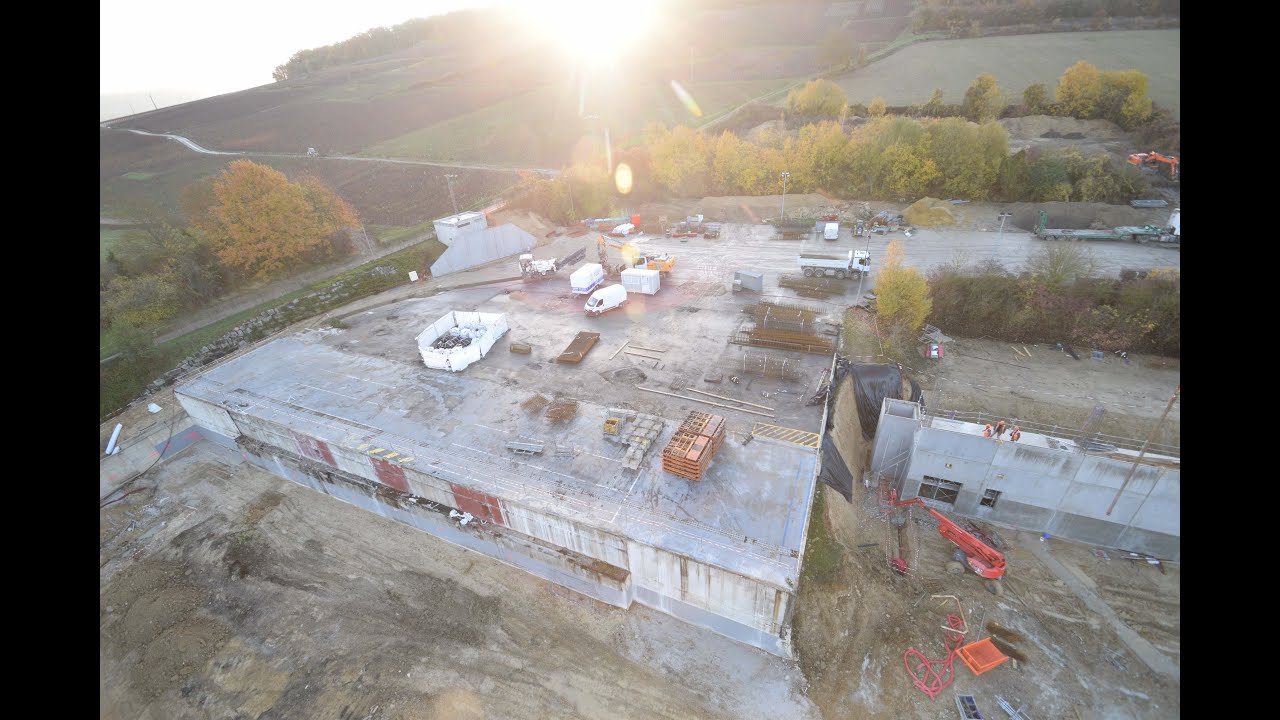 Construction d'un centre de pressurage - Courtemont-Varennes (02) - Time-lapse