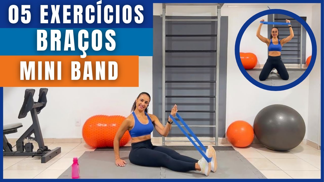 05 EXERCÍCIOS PARA DEFINIR BRAÇOS USANDO MINI BAND PARA VOCÊ QUE É INICIANTE