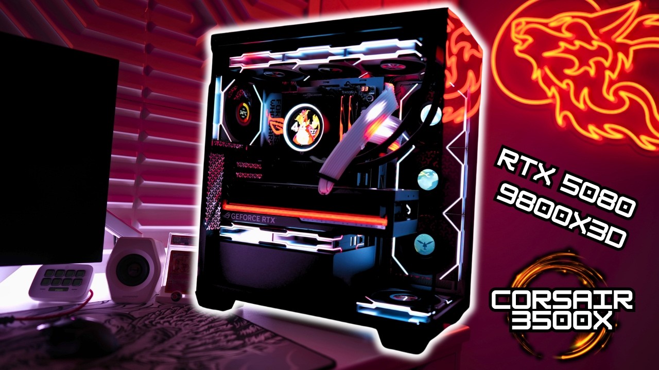Corsair 3500X Black Gaming PC - Step-by-Step Guide on How To Build - 9800X3D + ROG Astral 5080