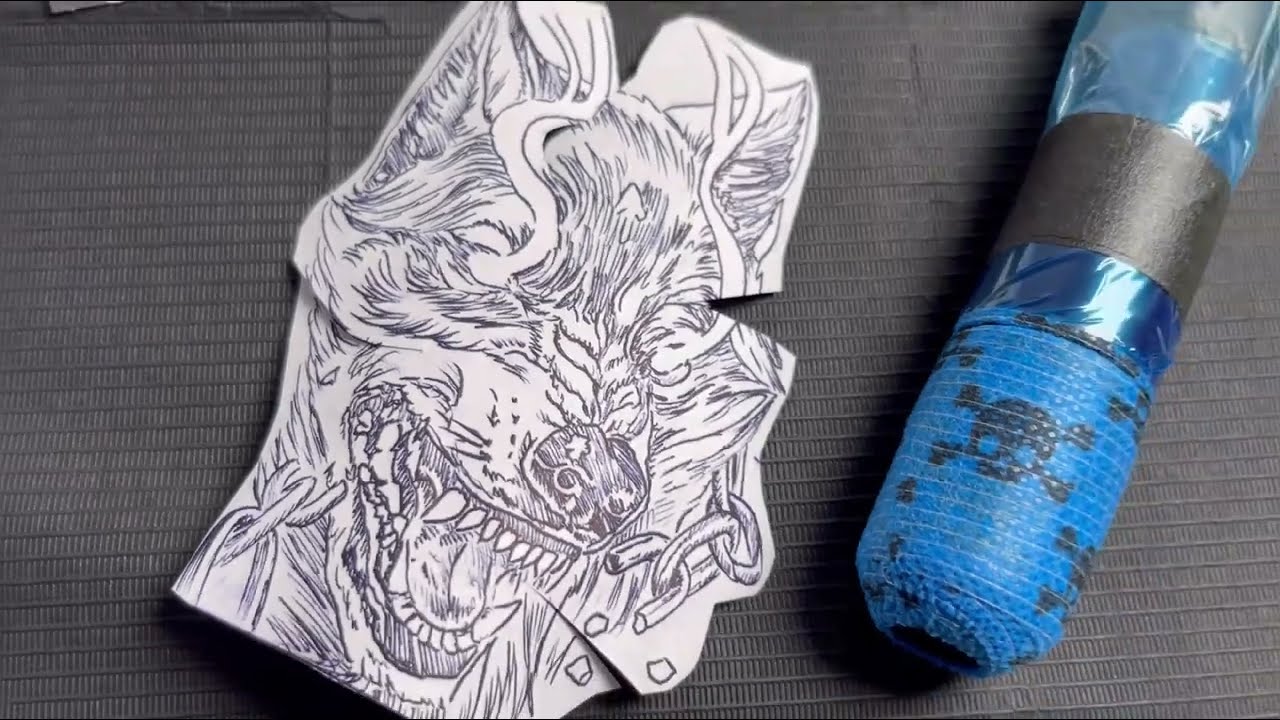 Wolf on Fist tattoo | Speed up