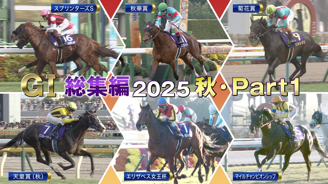 【JRA下半期GⅠを一気に振り返る】GⅠ総集編2025（秋・Part1）スプリンターズS～マイルチャンピオンシップ | JRA公式