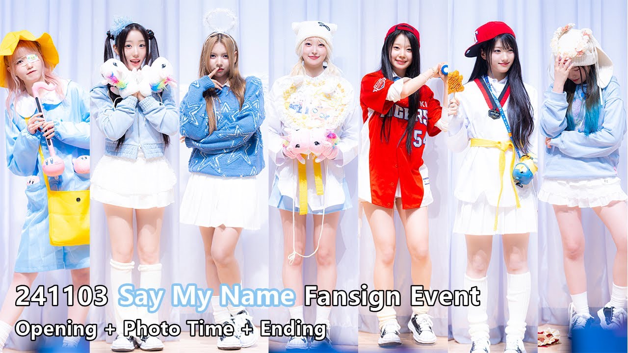 241103 Say My Name(세이 마이 네임) 대면 팬사인회 - Opening + Photo Time + Ending [4K]