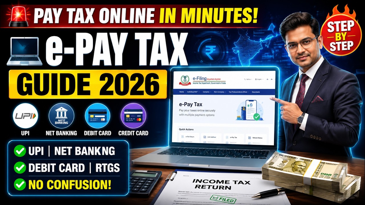 🚨 Pay Income Tax Online in 5 Minutes! | Complete e-Pay Tax Guide 2026
