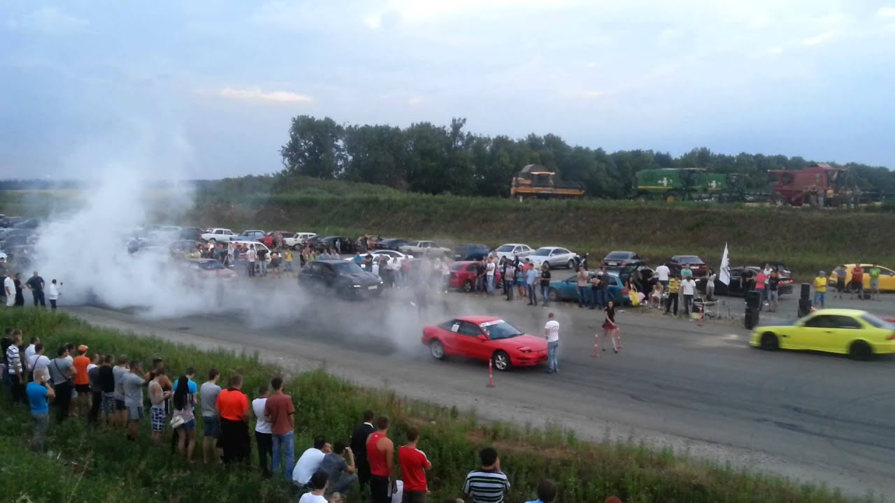 Adrenaline info Drag Racing ( п. Пески) 26.07.2013  Ford Probe VS Porshe Cayenne