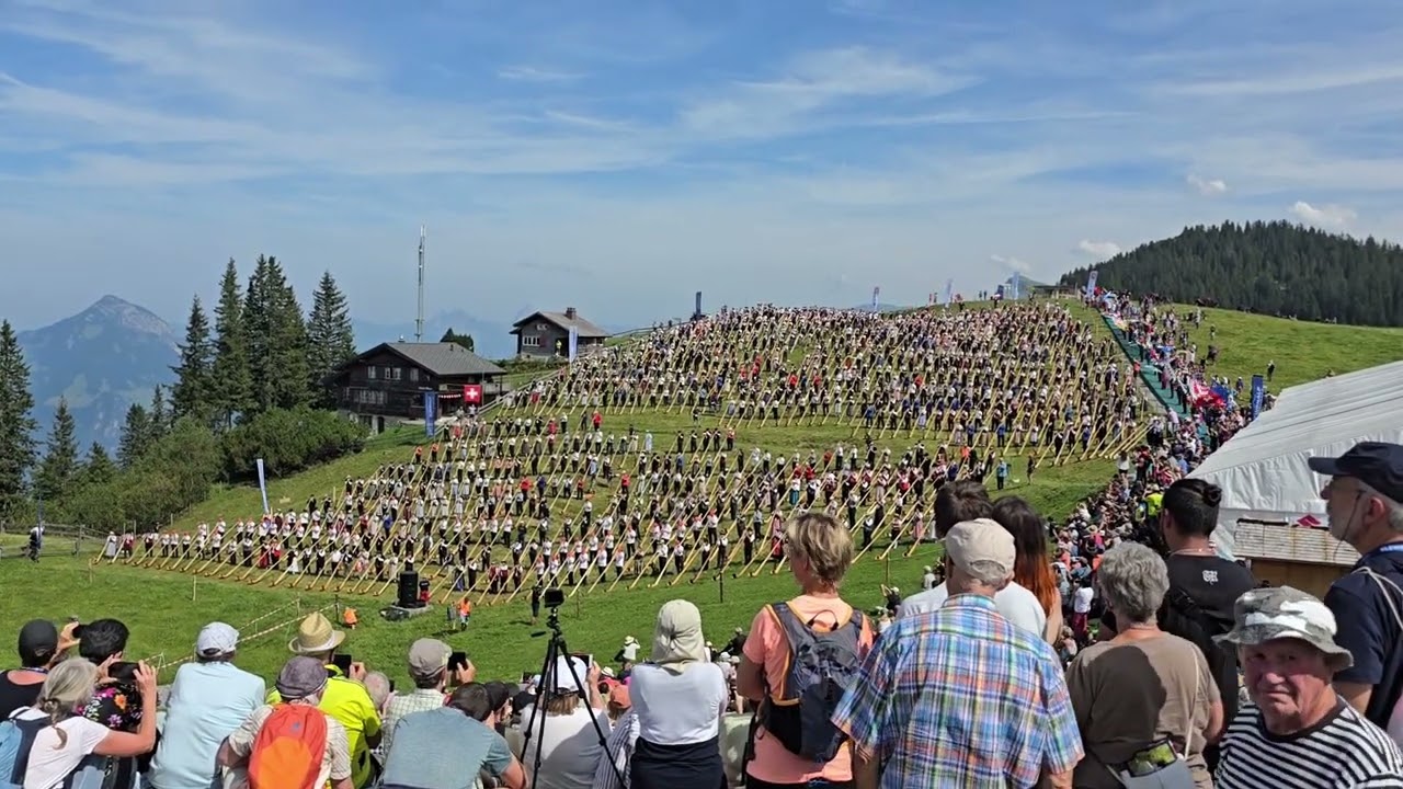 Alphornweltrekord auf Klewenalp -Alphornträume mittendrin!