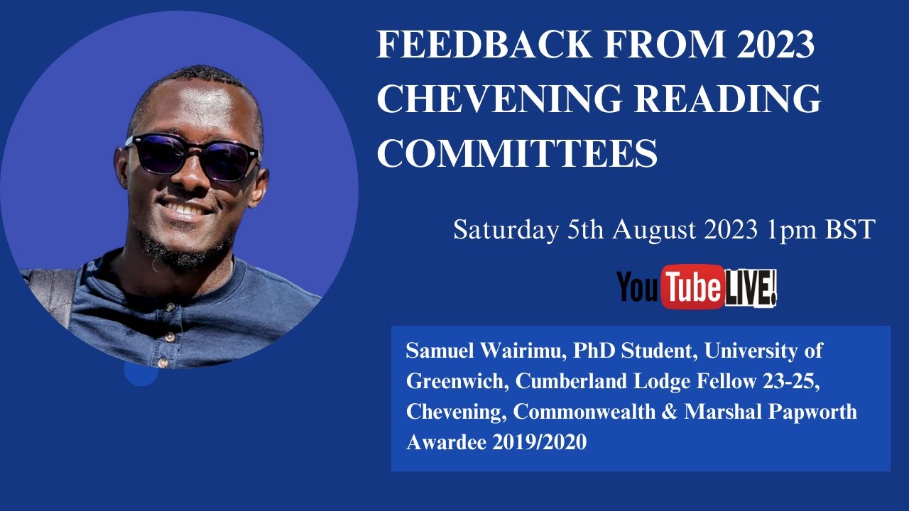 Feedback from #chevening  2023 Reading Committees. #studyinuk