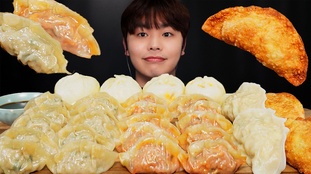 쫀득한 만두 먹방! 김치만두 고기만두 튀김만두 왕만두【한국어 자막】TOREE ASMR MUKBANG