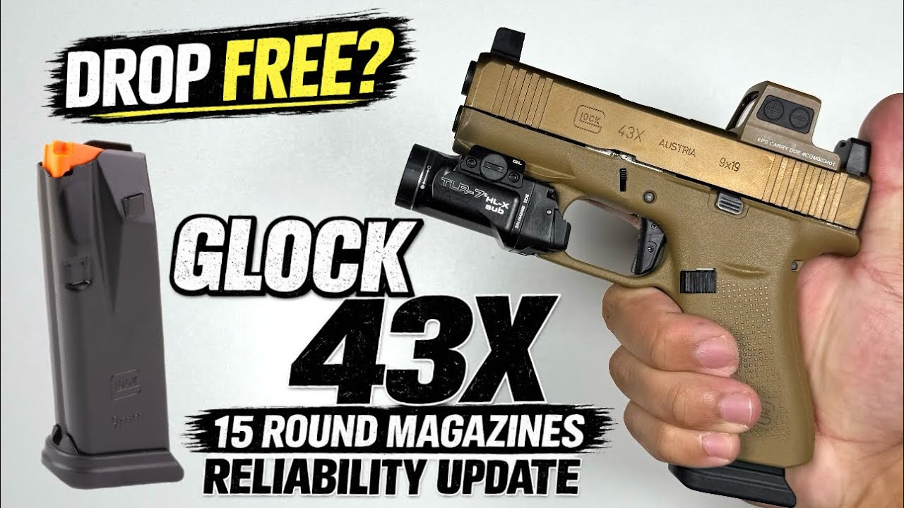 15-nabojowe magazynki do Glock 43X | Aktualizacja niezawodności