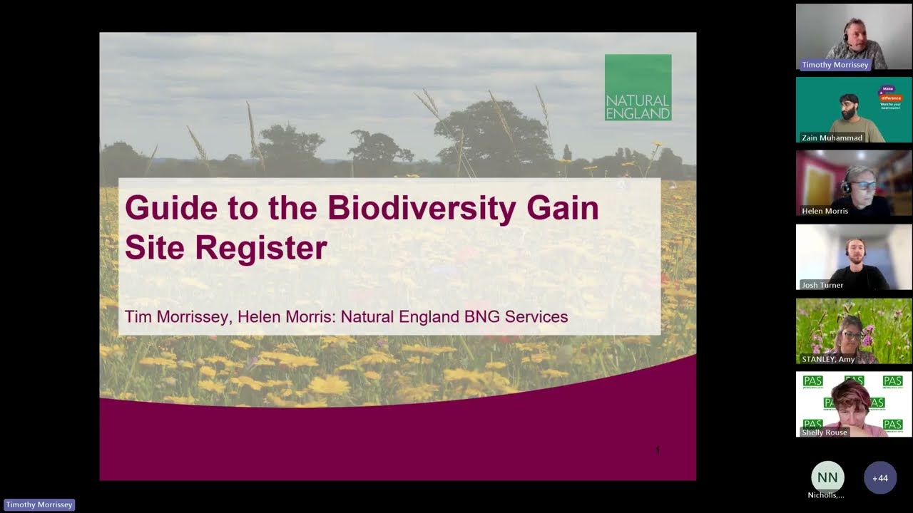 Guide to the Biodiversity Gain Site Register Site Registrations and Unit Allocations 20250709