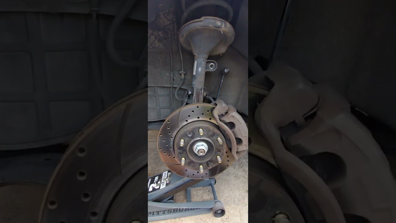 Replacing front struts in my wife's 2007 Hyundai Entourage.  Harder job than I expected.