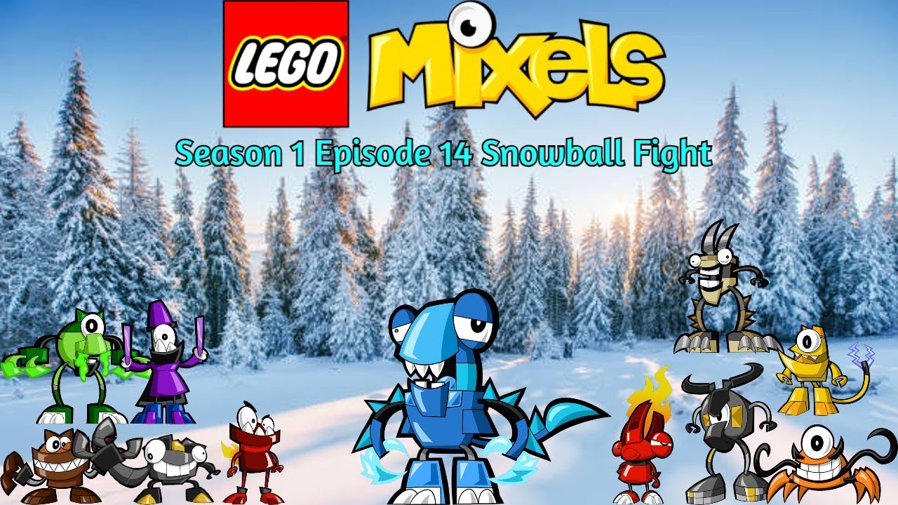 Lego Mixels (Перезагрузка) Сезон 1 Эпизод 14 Снежный бой (Покадровая съёмка)