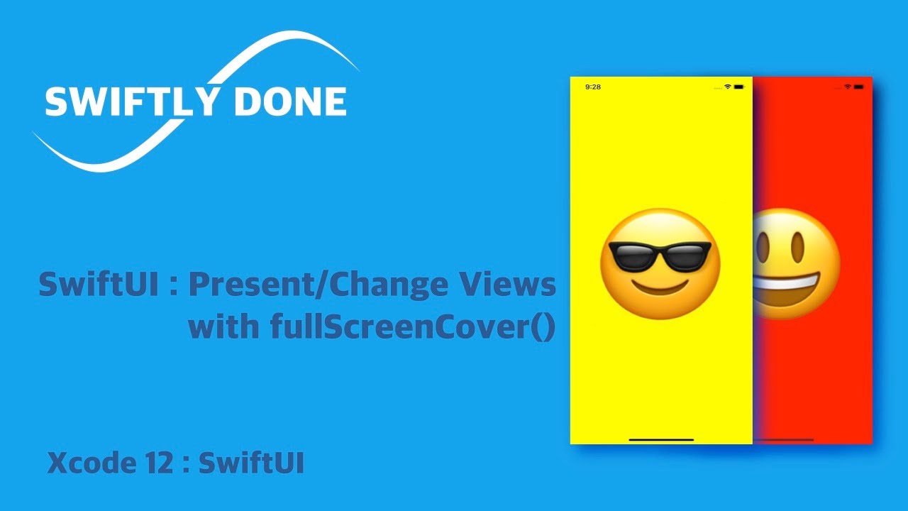 Xcode SwiftUI :  Using fullScreenCover to present / change views