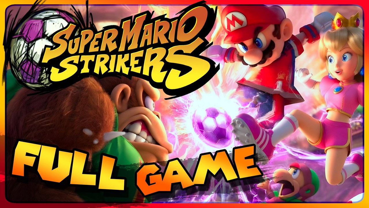 Super Mario Strikers FULL GAME Longplay (Gamecube) 4k