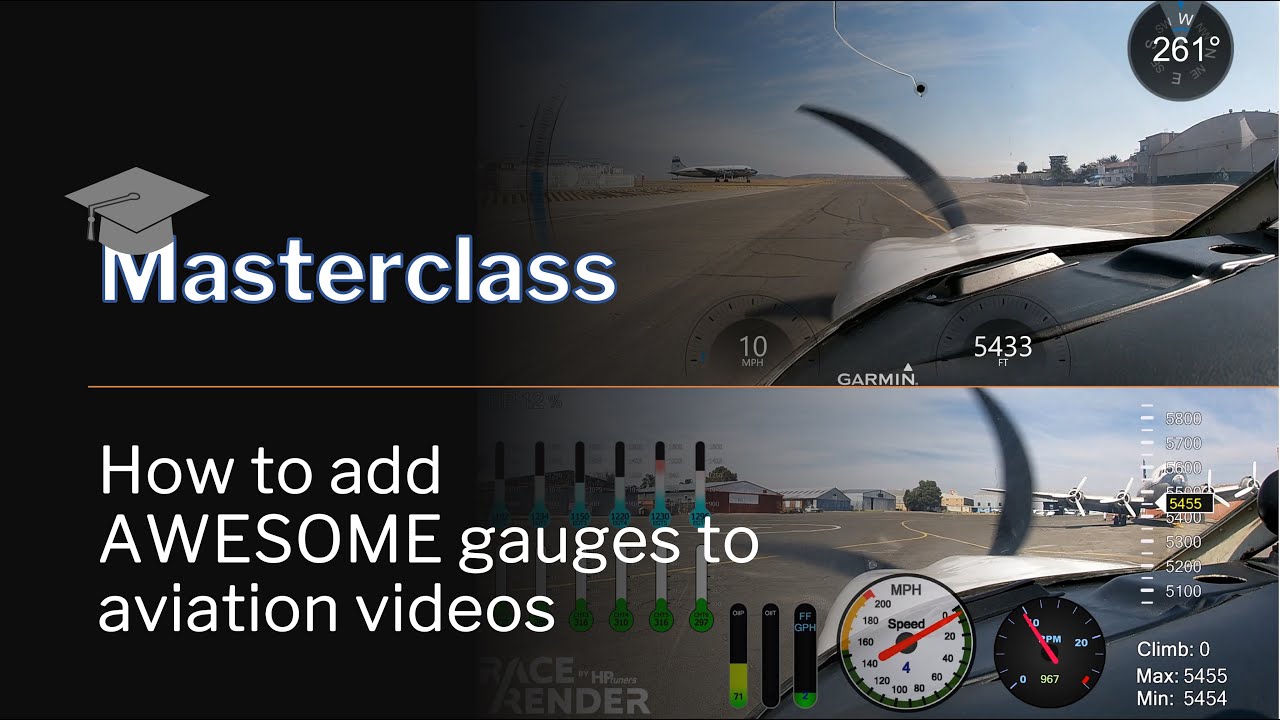 Masterclass: Adding awesome gauges to aviation videos