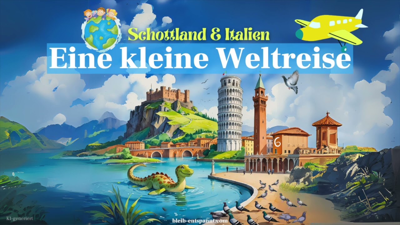 Traumreise für Kinder - Eine kleine Weltreise - Schottland und Italien Geschichte - mit Kindern