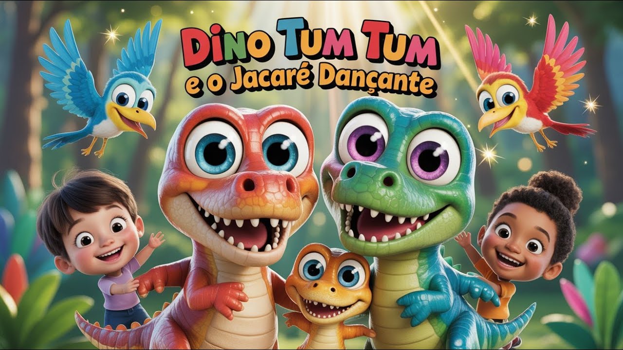 Dino Tum Tum e o Jacaré Dançante! Música Oficial - CANTINHO MÁGICO!