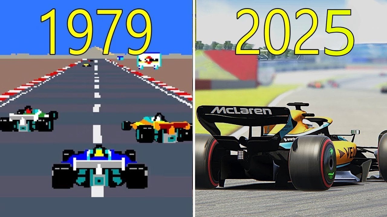 FORMULA 1 VIDEO GAMES EVOLUTION (1979 - 2024)