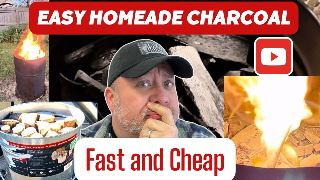 DIY Charcoal in a Homemade Charcoal Retort: Super Fast and Cheap!
