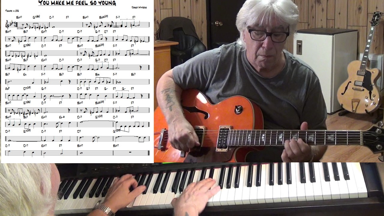 You Make Me Feel So Young - Jazz guitar & piano cover ( Josef Myrow )