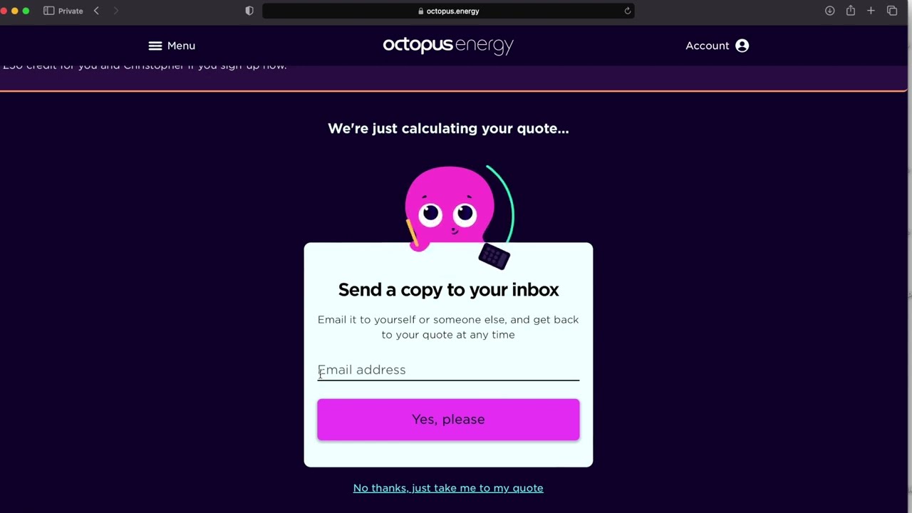 Octopus Referral 2026 - how to use an Octopus Energy Refer a Friend Code, get &pound;80 , switch in 2 mins