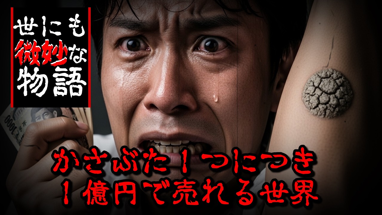 「かさぶた１つにつき１億円で売れる世界」世にも微妙な物語