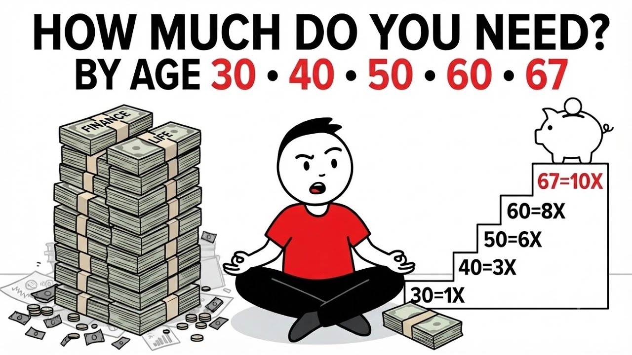 How Much Money Should You Have Saved by 30, 40, 50, 60 & 67?