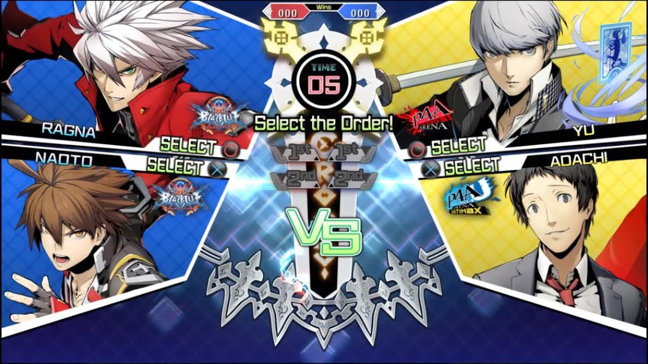BLAZBLUE CROSS TAG BATTLE (Online Match) Ragna/Naoto K. vs Yu/Adachi