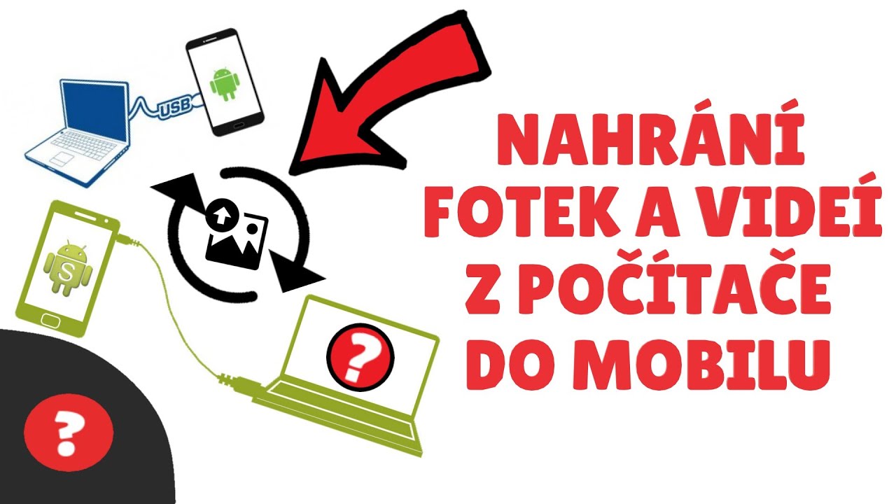 Jak NAHRÁT FOTKY A VIDEA z POČÍTAČE do TELEFONU | Návod | Počítač WIN 10 / Mobil