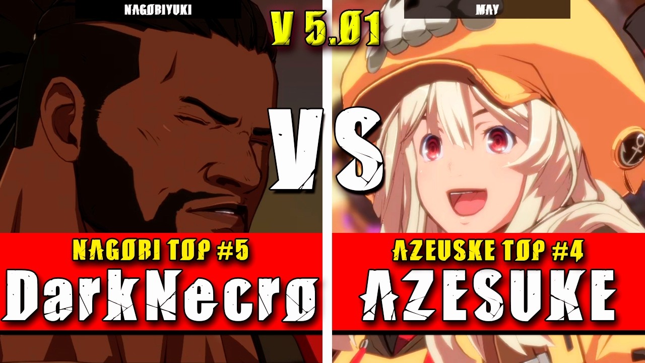 GGST | DarkNecro (Nagoriyuki) VS AZESUKE (May) | Guilty Gear Strive High level gameplay
