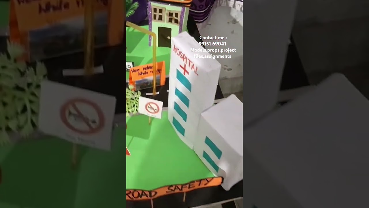 Road safety model# traffic rules model #science model #model for exhibition #trending