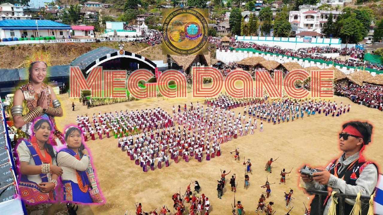 700s Wancho Women Mega Dance On Golden Jubilee Oriah Festival 2025 At HQ. Longding || Hokho Boy