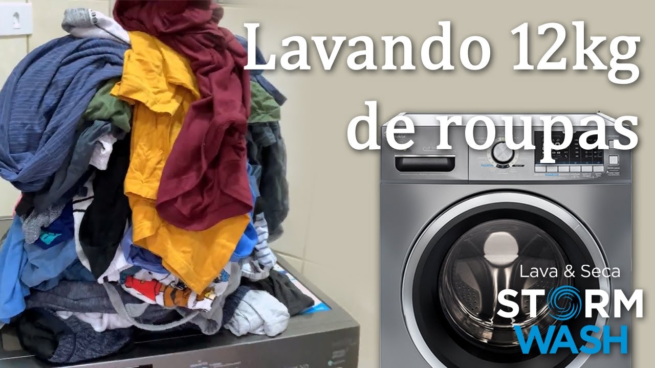 Lavando 12kg de roupas na Lava e Seca Midea