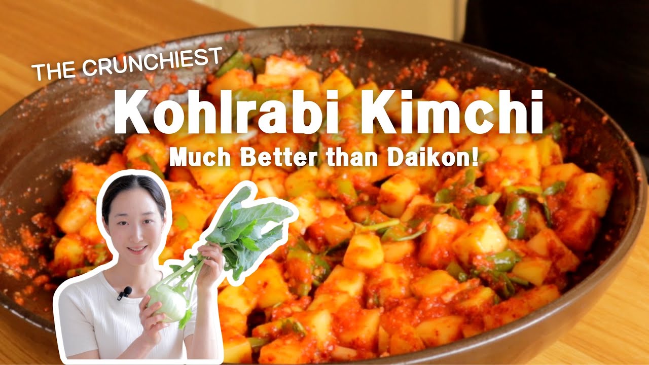 Kohlrabi Kimchi: Korean Radish Kimchi, But Better!
