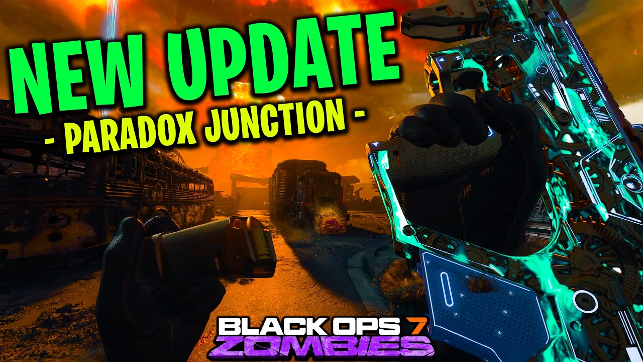 The NEW UPDATE Is AMAZING In Bo7 Zombies! ( Paradox Junction Map )