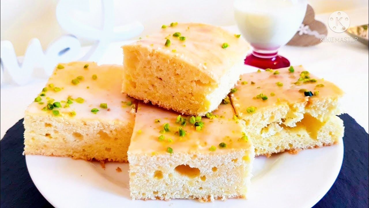Schneller Sommerkuchen Blechkuchen, Zitronenkuchen mit Buttermilch