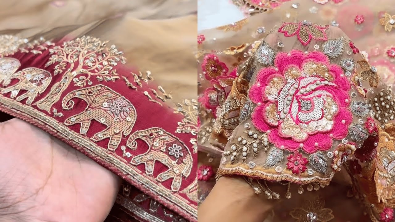 DESIGNER SAREE STORE IN CHANDNI CHOWK| Handwork Sarees you Can’t Miss ✨ #saree #fashion 