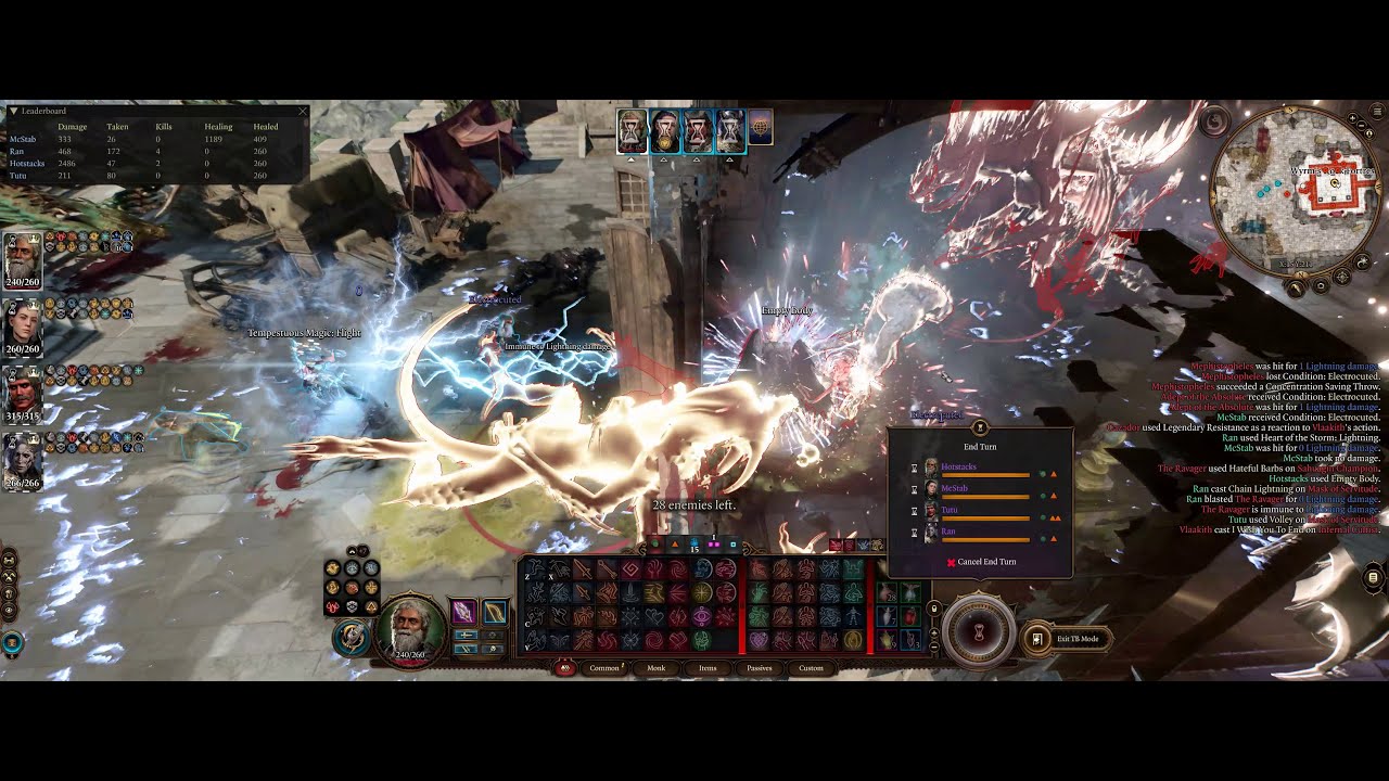 Brawl/Real Time Combat - Paused Companion AI (Baldur's Gate 3)