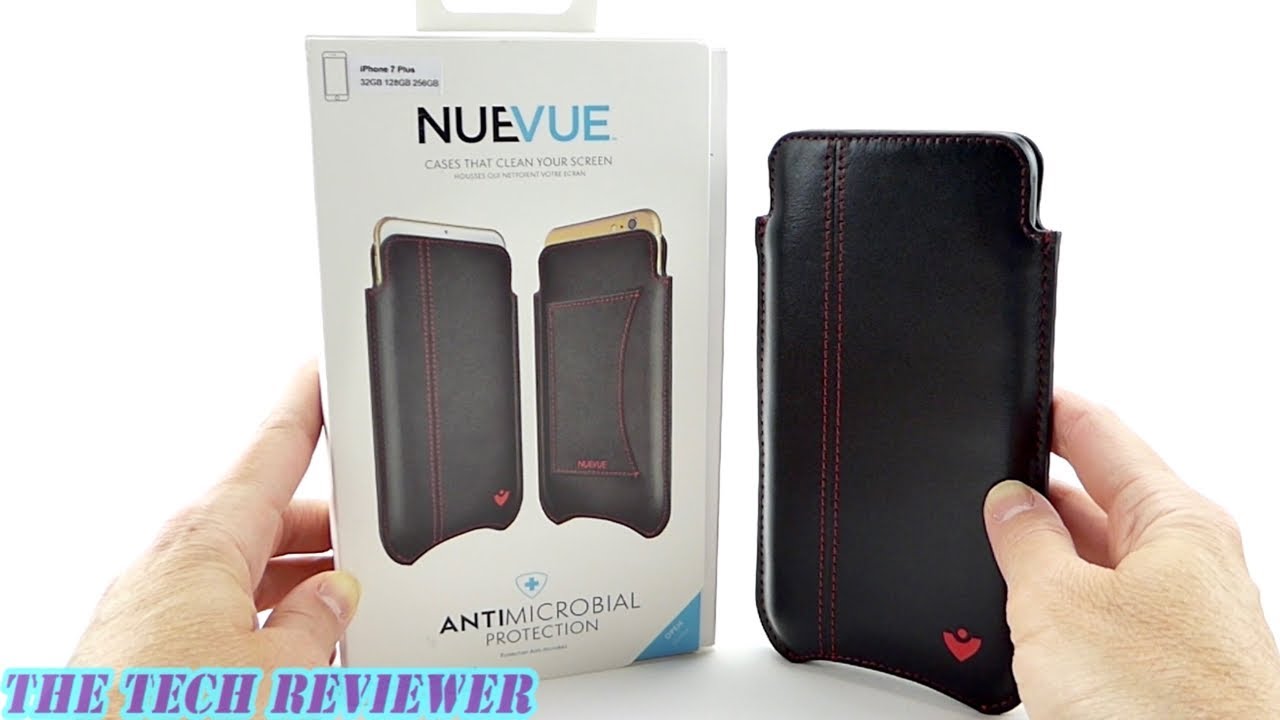 Nuevue Antimicrobial Leather Sleeve for iPhone 8 Plus: Keep Your iPhone Squeaky Clean!