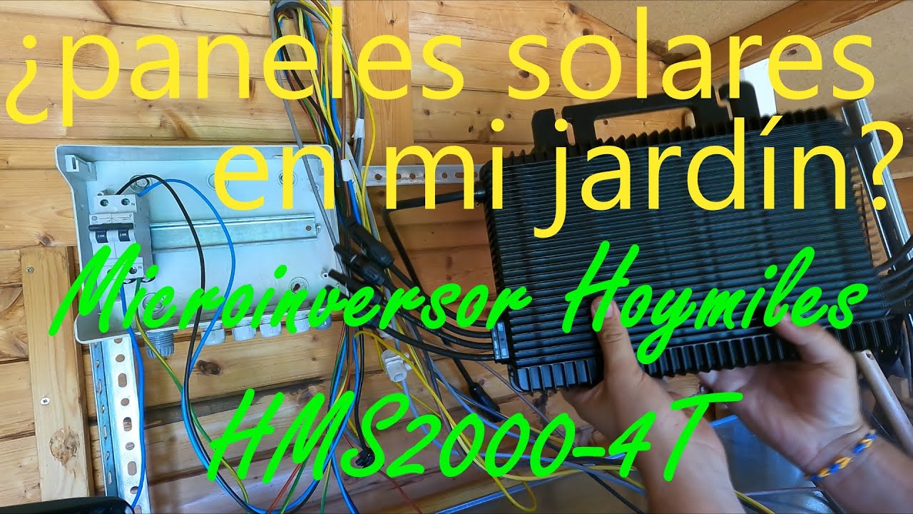 ¿Paneles solares en mi jardín? Instalamos un microinversor HOYMILES HMS2000 vamos a exportar energía