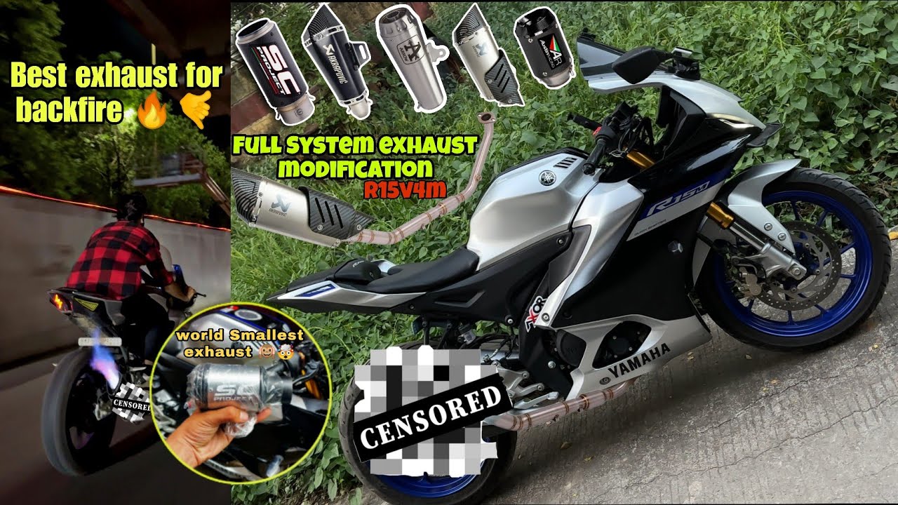 Finally Modified My R15v4M Exhaust 🔥| loud AF & backfire like superbike🙉🤯 | (POV Ride Inside)