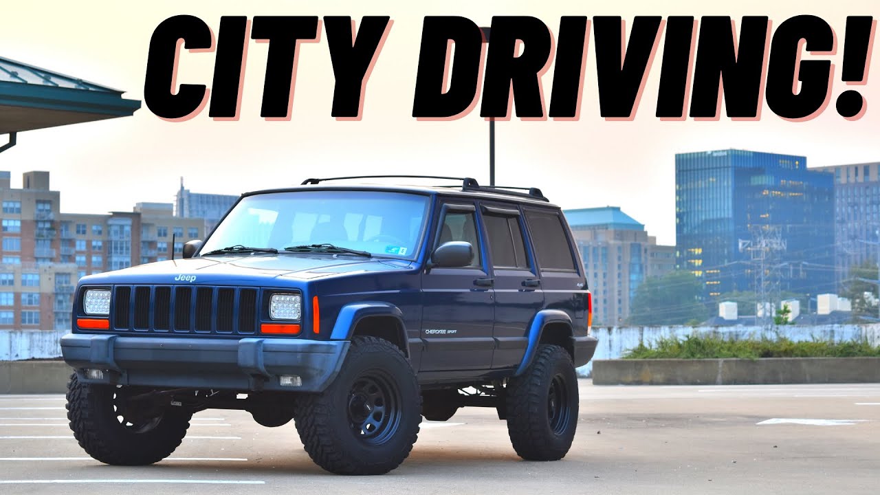 Обзор вождения Jeep Cherokee XJ в городе