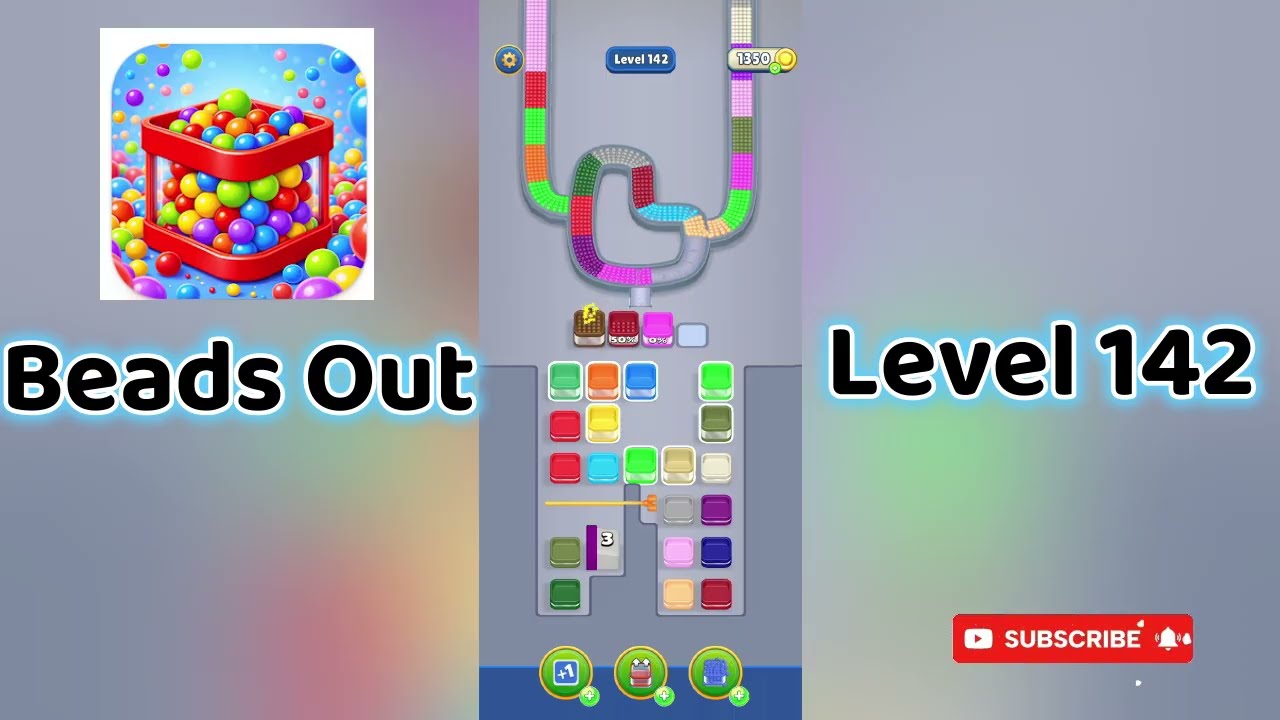 🎮 Beads Out Level 142 Walkthrough 🧩 | Tricky Bead Puzzle Solution | Mini Boss