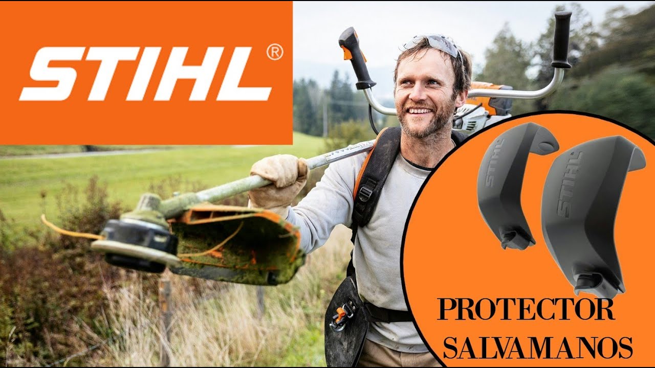 Protector salvamanos Stihl por su desbrozadora o Guadaña. Protege tus manos de las piedras.