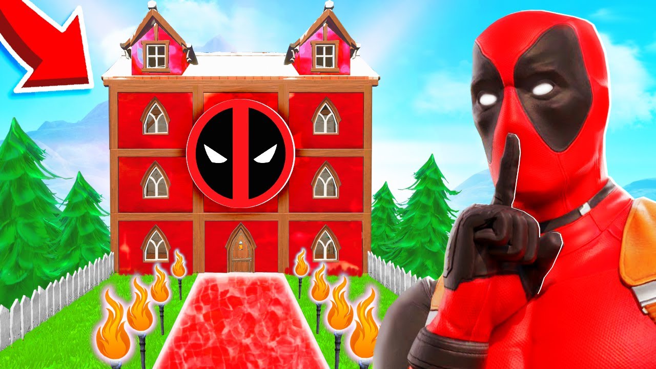 Je me CACHE dans la Maison de DEADPOOL sur FORTNITE