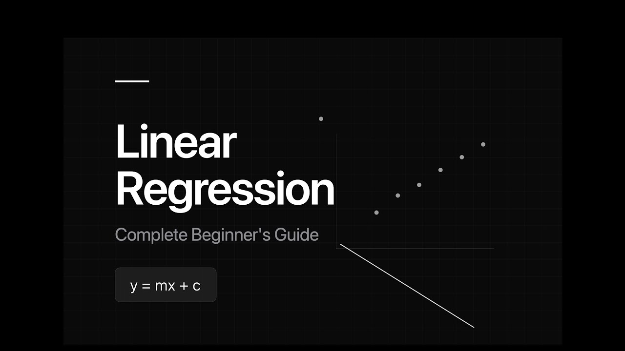 Linear Regression for Beginners: Basics to Code | AI/ML Tutorial