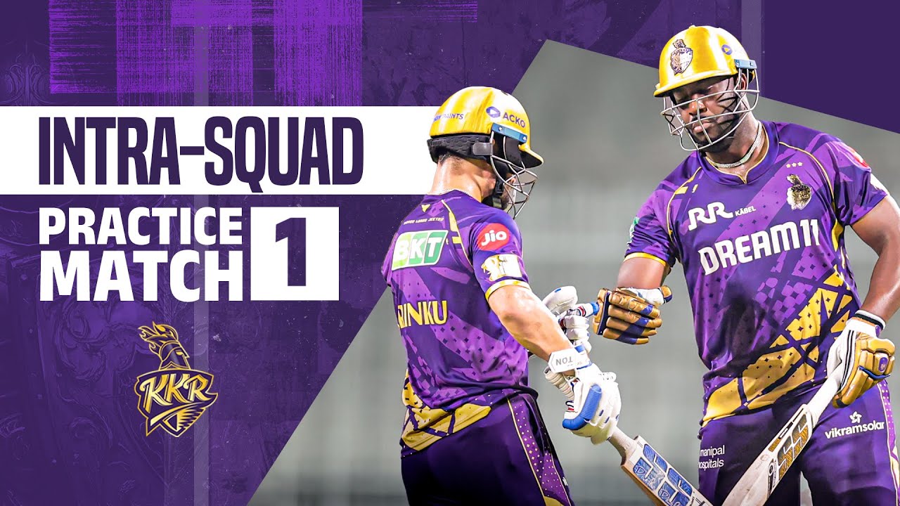KKR Intra-Squad Practice Match 1 | #KnightLIVE | KKR 2025