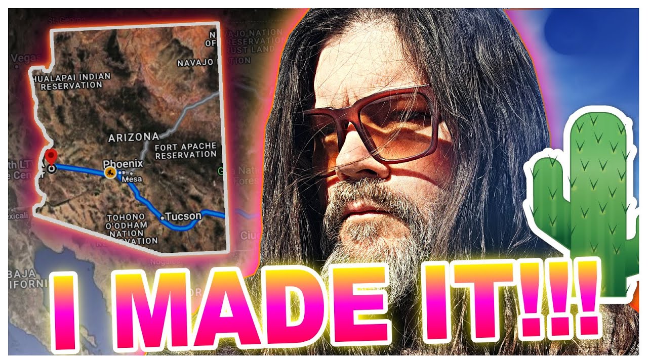 I MADE IT!!! QUARTSITE ARIZONA!!! In a Custom Cargo Trailer Camper Conversion!!