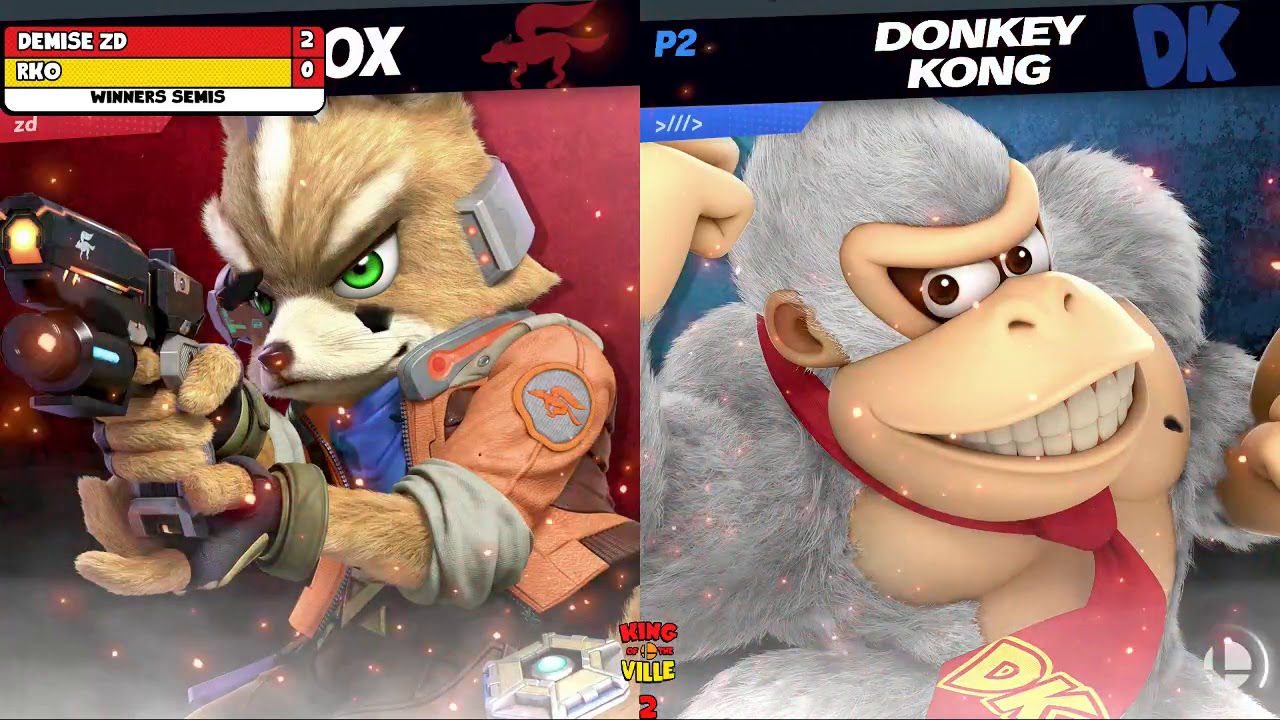 King of the Ville 2 Smash Ultimate - Demise ZD (Fox) vs. RKO (Donkey Kong) - Winners Semis