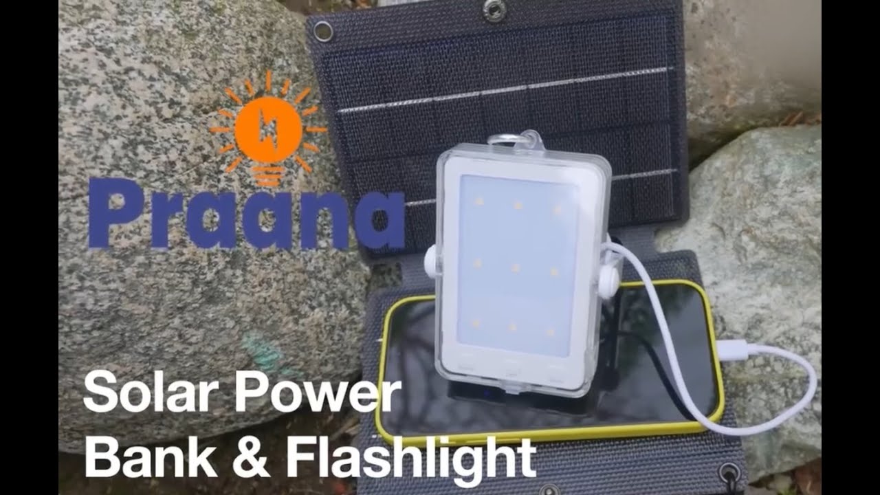 Eco Camping with Portable Solar Power Bank & Flashlight #survival  #campinglight #poweroutage