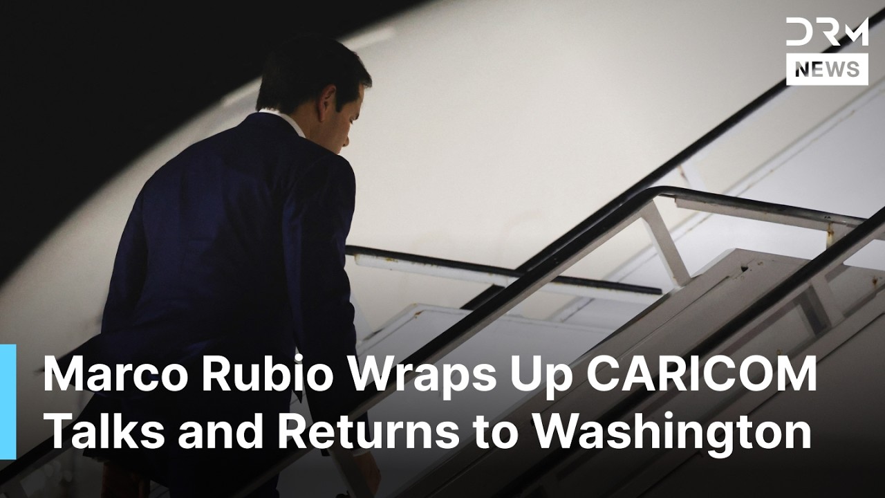 FULL DEPARTURE: Marco Rubio Returns to Washington After Attending CARICOM Conference | AC14
